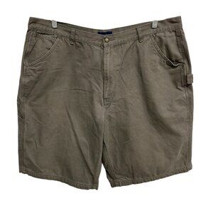 Club Room By Charter Club Khaki Cotton Shorts Size 42 With Pockets Belt Loops
